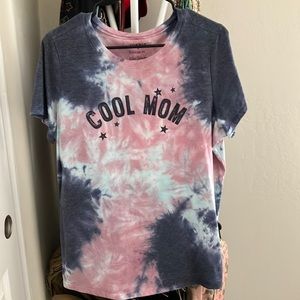 CLASSIC FIT TEE - COOL MOM BLUE TIE DYE